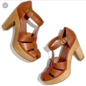 Madewell Andie fisherman platform heels